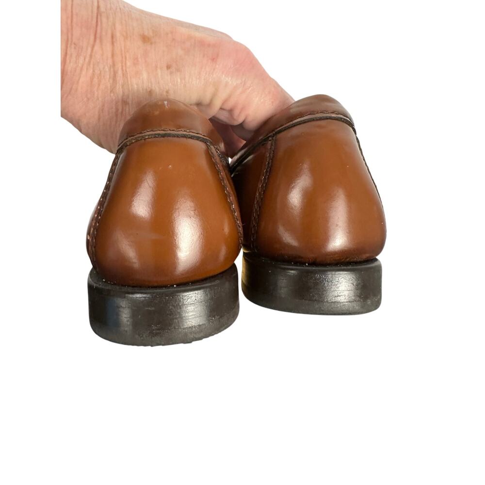 G.H. Bass Weejuns loafers classic penny strap hand-sewn moccasin stitching 6 1/2 - Picture 4 of 7